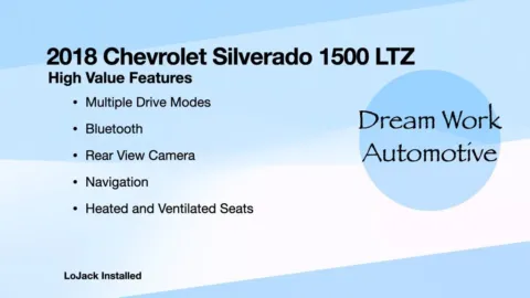 Another view of 2018 Chevrolet Silverado 1500 LTZ for sale in Charlotte, NC at Dream Work Automotive