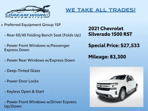 Photos of 2021 Chevrolet Silverado 1500 RST for sale in Charlotte, NC at Dream Work Automotive