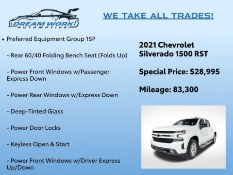 Photos of 2021 Chevrolet Silverado 1500 RST for sale in Charlotte, NC at Dream Work Automotive