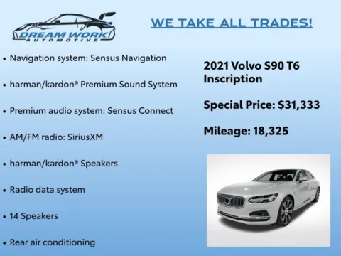 Photos of 2021 Volvo S90 T6 Inscription for sale in Charlotte, NC at Dream Work Automotive