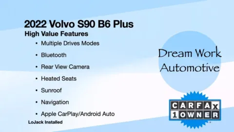 Another view of 2023 Volvo S90 B6 Plus for sale in Charlotte, NC at Dream Work Automotive