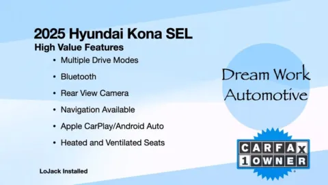 Another view of 2025 Hyundai Kona SEL for sale in Charlotte, NC at Dream Work Automotive