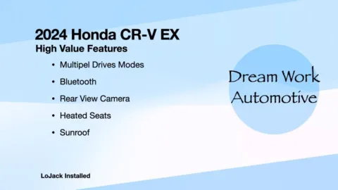 Another view of 2024 Honda CR-V EX for sale in Charlotte, NC at Dream Work Automotive