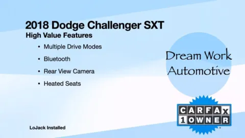 Another view of 2018 Dodge Challenger SXT for sale in Charlotte, NC at Dream Work Automotive