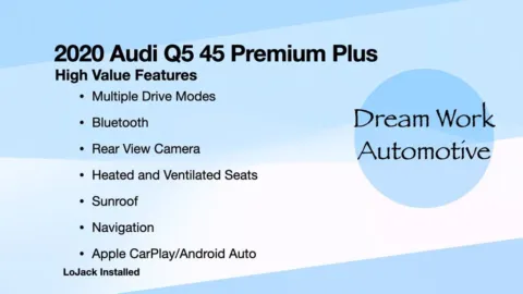Another view of 2020 Audi Q5 45 Premium Plus for sale in Charlotte, NC at Dream Work Automotive