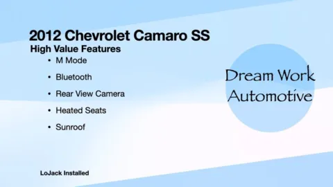 Another view of 2012 Chevrolet Camaro SS for sale in Charlotte, NC at Dream Work Automotive