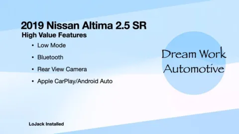 Another view of 2019 Nissan Altima 2.5 SR for sale in Charlotte, NC at Dream Work Automotive