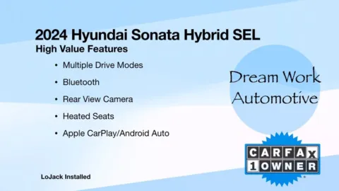 Another view of 2024 Hyundai Sonata Hybrid SEL for sale in Charlotte, NC at Dream Work Automotive