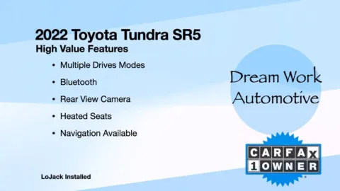 Another view of 2022 Toyota Tundra SR5 for sale in Charlotte, NC at Dream Work Automotive