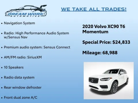 Photos of 2020 Volvo XC90 T6 Momentum for sale in Charlotte, NC at Dream Work Automotive