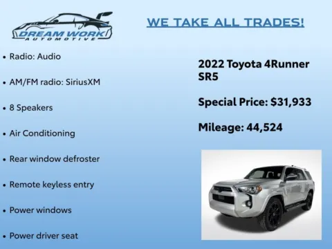 Photos of 2022 Toyota 4Runner SR5 for sale in Charlotte, NC at Dream Work Automotive