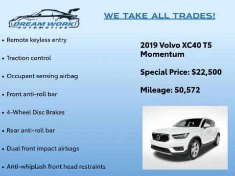 Photos of 2019 Volvo XC40 Momentum for sale in Charlotte, NC at Dream Work Automotive