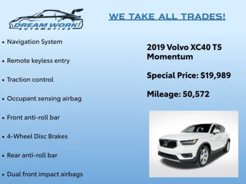 Photos of 2019 Volvo XC40 Momentum for sale in Charlotte, NC at Dream Work Automotive