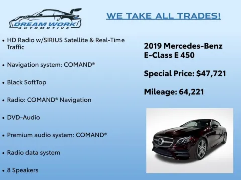 Photos of 2019 Mercedes-Benz E-Class E 450 for sale in Charlotte, NC at Dream Work Automotive
