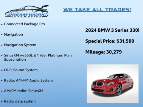 Photos of 2024 BMW 3 Series 330i for sale in Charlotte, NC at Dream Work Automotive