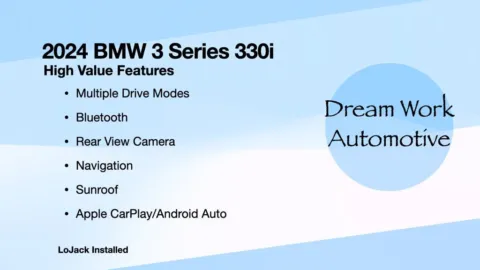 Another view of 2024 BMW 3 Series 330i for sale in Charlotte, NC at Dream Work Automotive