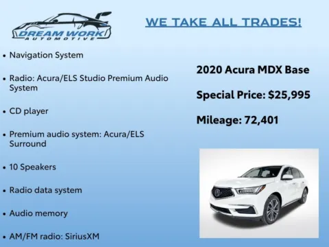 Photos of 2020 Acura MDX Technology for sale in Charlotte, NC at Dream Work Automotive