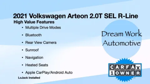 Another view of 2021 Volkswagen Arteon 2.0T SEL R-Line for sale in Charlotte, NC at Dream Work Automotive