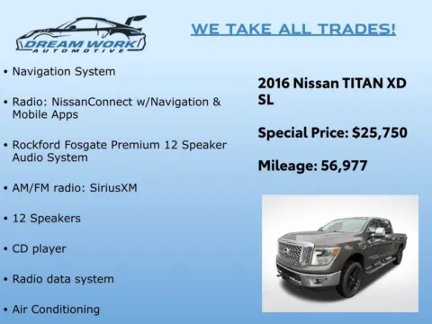 Photos of 2016 Nissan Titan XD SL for sale in Charlotte, NC at Dream Work Automotive