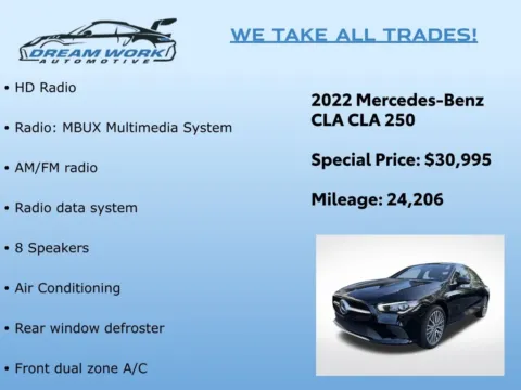 Photos of 2022 Mercedes-Benz CLA 250 for sale in Charlotte, NC at Dream Work Automotive