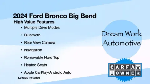 Another view of 2024 Ford Bronco Big Bend for sale in Charlotte, NC at Dream Work Automotive