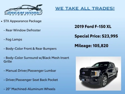 Photos of 2019 Ford F-150 XL for sale in Charlotte, NC at Dream Work Automotive