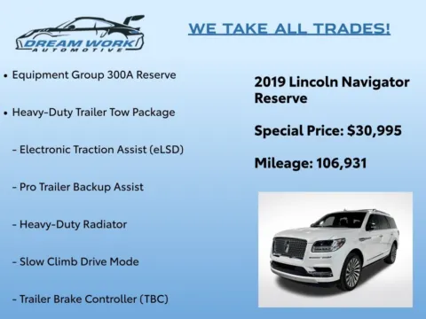 Photos of 2019 Lincoln Navigator Reserve for sale in Charlotte, NC at Dream Work Automotive