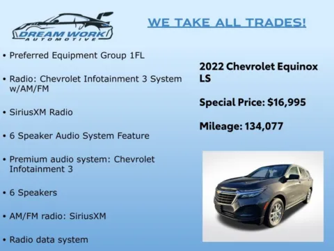 Photos of 2022 Chevrolet Equinox LS for sale in Charlotte, NC at Dream Work Automotive