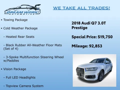 Photos of 2018 Audi Q7 3.0T Prestige for sale in Charlotte, NC at Dream Work Automotive