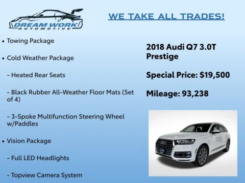 Photos of 2018 Audi Q7 3.0T Prestige for sale in Charlotte, NC at Dream Work Automotive