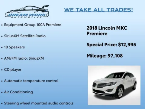 Photos of 2018 Lincoln MKC Premiere for sale in Charlotte, NC at Dream Work Automotive