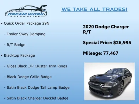 Photos of 2020 Dodge Charger R/T for sale in Charlotte, NC at Dream Work Automotive