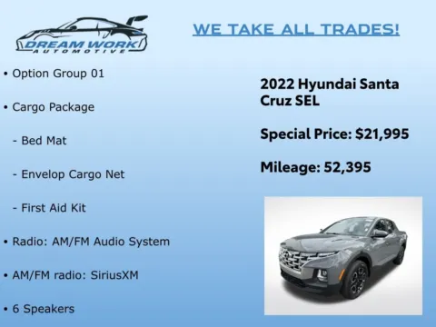 Photos of 2022 Hyundai Santa Cruz SEL for sale in Charlotte, NC at Dream Work Automotive