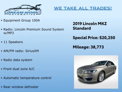 Photos of 2019 Lincoln MKZ Standard for sale in Charlotte, NC at Dream Work Automotive