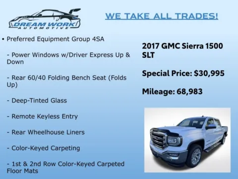 Photos of 2017 GMC Sierra 1500 SLT for sale in Charlotte, NC at Dream Work Automotive