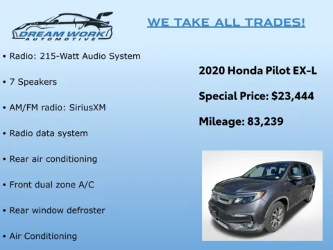Photos of 2020 Honda Pilot EX-L for sale in Charlotte, NC at Dream Work Automotive
