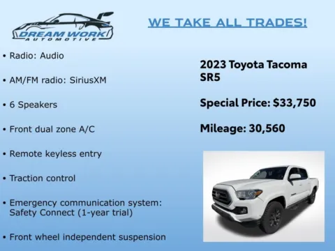 Photos of 2023 Toyota Tacoma SR5 for sale in Charlotte, NC at Dream Work Automotive