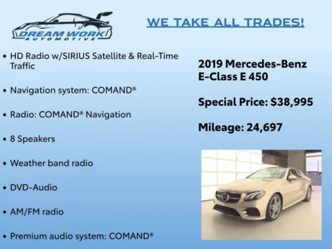 Photos of 2019 Mercedes-Benz E-Class E 450 for sale in Charlotte, NC at Dream Work Automotive