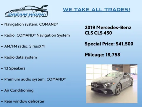 Photos of 2019 Mercedes-Benz CLS 450 for sale in Charlotte, NC at Dream Work Automotive