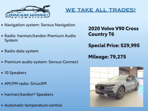 Photos of 2020 Volvo V90 Cross Country T6 AWD for sale in Charlotte, NC at Dream Work Automotive
