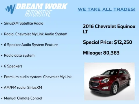 Photos of 2016 Chevrolet Equinox LT for sale in Charlotte, NC at Dream Work Automotive