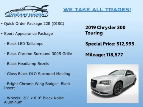 Photos of 2019 Chrysler 300 Touring for sale in Charlotte, NC at Dream Work Automotive