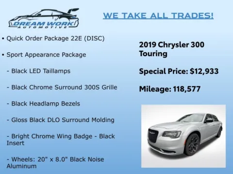 Photos of 2019 Chrysler 300 Touring for sale in Charlotte, NC at Dream Work Automotive