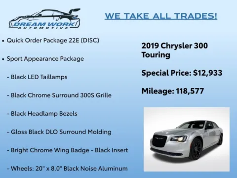 Photos of 2019 Chrysler 300 Touring for sale in Charlotte, NC at Dream Work Automotive