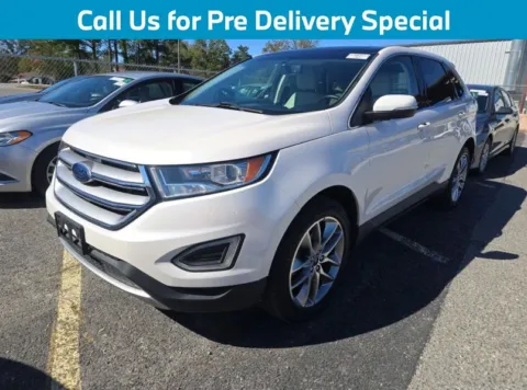 White 2017 Ford Edge Titanium for sale in Charlotte, NC
