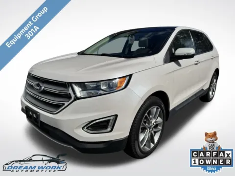White 2017 Ford Edge Titanium for sale in Charlotte, NC