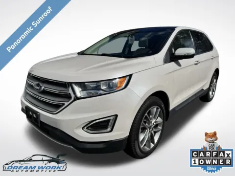 White 2017 Ford Edge Titanium for sale in Charlotte, NC