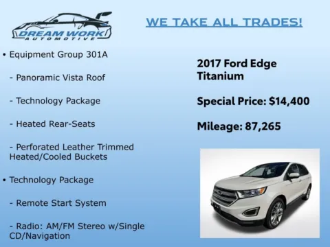 Photos of 2017 Ford Edge Titanium for sale in Charlotte, NC at Dream Work Automotive