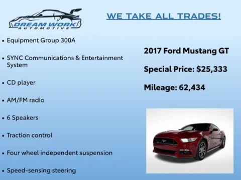 Photos of 2017 Ford Mustang GT for sale in Charlotte, NC at Dream Work Automotive
