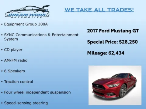 Photos of 2017 Ford Mustang GT for sale in Charlotte, NC at Dream Work Automotive
